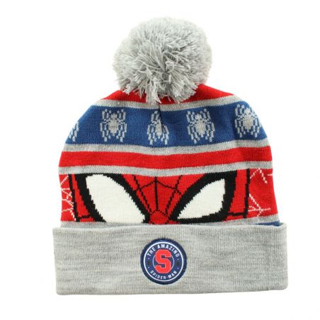 Bonnet avec pompon Spiderman