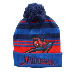 Bonnet avec pompon Spiderman